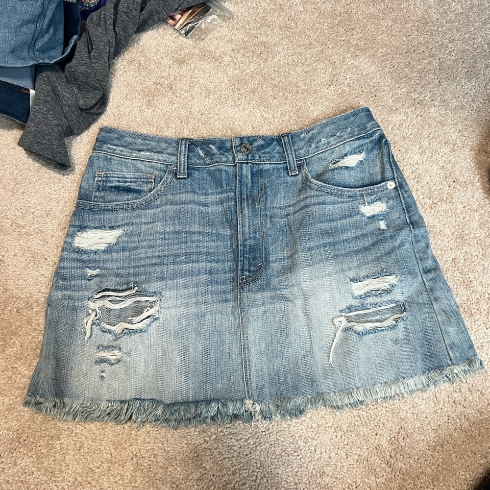 Abercrombie & Fitch Jean Mini Skirt